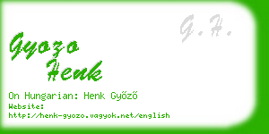 gyozo henk business card
